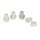 Behrend crutch capsule, rubber, with spikes, wide, grey, sizes