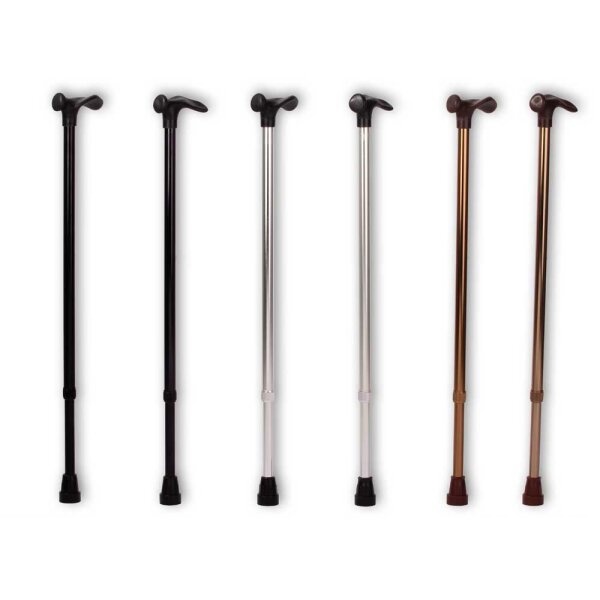 Behrend walking stick, anatomical handle, left/right, colors