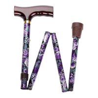 Behrend folding stick, alu, height-adjustable, patterns