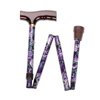 Behrend folding stick, alu, height-adjustable, patterns