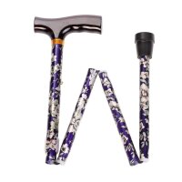 Behrend folding stick, alu, height-adjustable, patterns