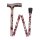 Behrend folding stick, alu, height-adjustable, patterns