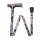 Behrend folding stick, alu, height-adjustable, patterns