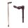 Behrend walking stick, fischer handle, adjustable, left/right