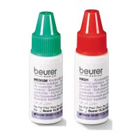 Control Solution for glucometers from Beurer each 2x 4 ml bottles