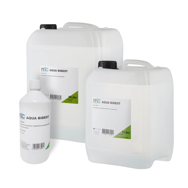 Aqua Bidest Double-Distilled Water, Laboratory Water