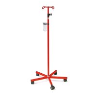 Ratiomed IV pole, safety hooks, 5 casters, height...