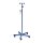 Ratiomed IV pole, safety hooks, 5 casters, height adjustable, colors