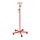 Ratiomed IV pole, safety hooks, 5 casters, height adjustable, colors