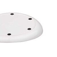 Behrend plate with raised edge, non-slip, rubber feet, ABS / Melamine