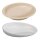 Behrend plate with raised edge, non-slip, rubber feet, ABS / Melamine