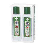 Cederroth Eye Wash, wearable, eye cup, dust cover, 2x 500 ml