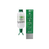 Plum eye wash o. Emergency Station, Wall station with 1 or 2 bottles