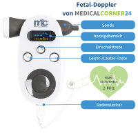 Medicalcorner24 Ultraschall Fetal-Doppler Grey