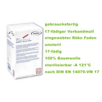 MaiMed gauze compress, non-sterile, X-ray, 12/16-fold, 100pcs