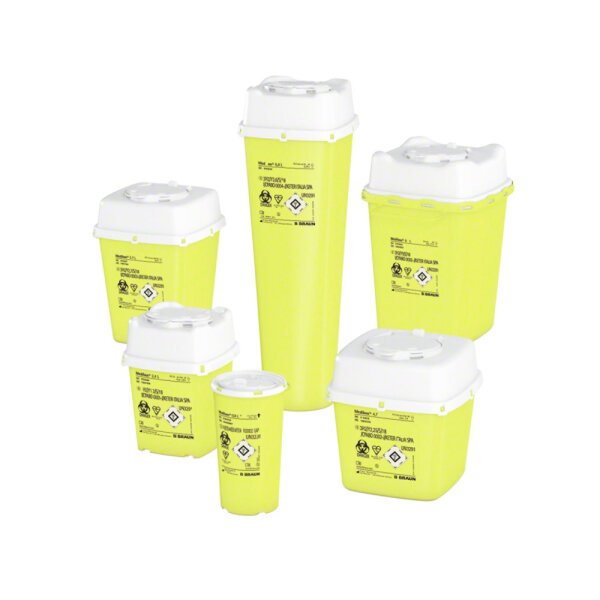 B.Braun Medibox® disposal container, yellow/white, diff. sizes
