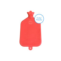 Rubber hot water bag of Sänger, smooth, 3 liter, various colors