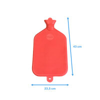 Rubber hot water bag of Sänger, smooth, 3 liter, various colors