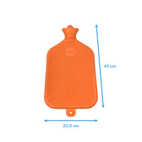 Rubber hot water bag of Sänger, smooth, 3 liter, various colors