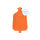 Rubber hot water bag of Sänger, smooth, 3 liter, various colors