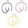 Luxamed Ear Hooks for Stethoscope, Aluminum, Tube, Colours