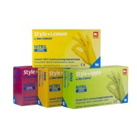 Nitrile Gloves Style Color of Ampri, powder free, size...