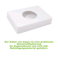 Ampri Holder for hygiene bags, plastic, 138x98x26mm, 2...