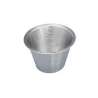 Behrend medical cup, stainless steel, graduated, 30 / 50 ml
