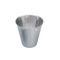 Behrend medical cup, stainless steel, graduated, 30 / 50 ml