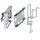 BODE Accessories, Eurodispenser 3, table clamp, wall plate, pipe clamp