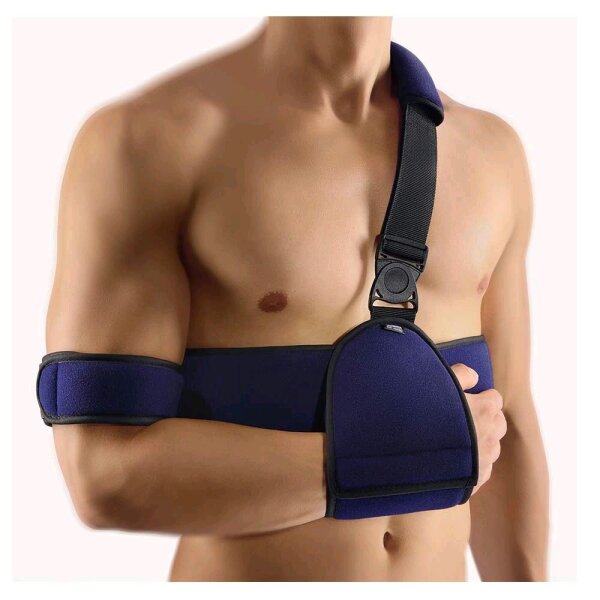 BORT OmoXpress shoulder and arm adduction bandage, blue, size 0-2