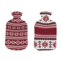 Sänger hot water bottle 2L, knit cover winter, colors