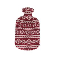Sänger hot water bottle 2L, knit cover winter, colors