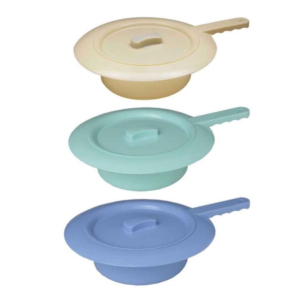 Behrend bedpan, plastic, autoclavable, cover, color selection