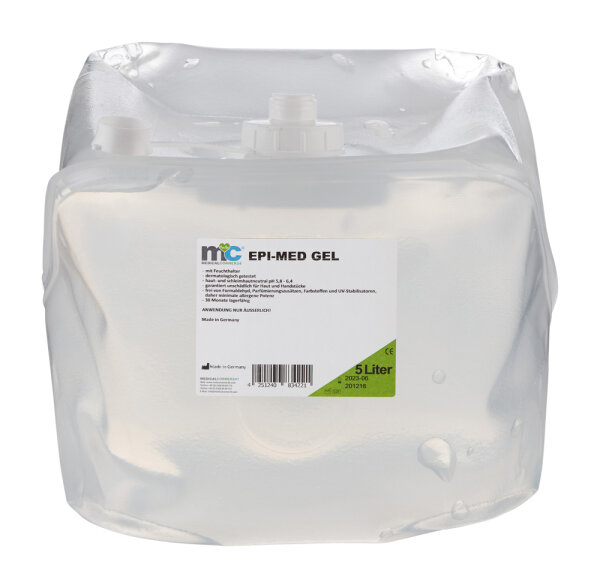 IPL Gel Epi-Med, IPL contact gel, hair removal, cubitainer