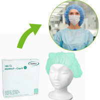MaiMed Beret Hoods, Disposable Caps, 100 items, different colours