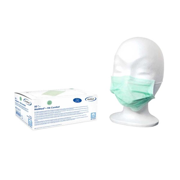 FM Comfort Surgical Mask, lace-up, by MaiMed, 3 layers, 50 items