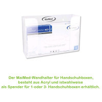 MaiMed glove dispensers, for 1 or 3 glove boxes, acrylic