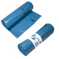 Ratiomed garbage bags, high-pressure PE, blue, 10/20...