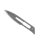 Ratiomed disposable scalpel blades, sterile, carbon steel, 100 items