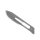 Ratiomed disposable scalpel blades, sterile, carbon steel, 100 items