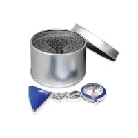 Ratiomed nurse watch, short chain, clip, blue / Sliber...