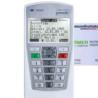Zemo mobile smart card reader VML GK2, large display, 3...