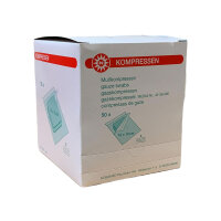Gauze swabs sterile by Noba, 8-ply, 50x 2 pack, size choice