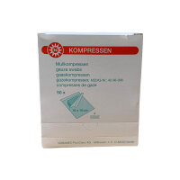 Gauze swabs sterile by Noba, 8-ply, 50x 2 pack, size choice