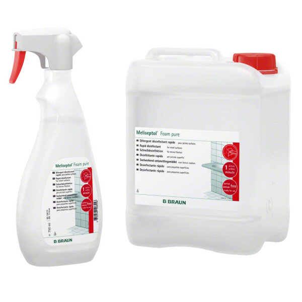 Surface disinfectant foam Meliseptol® Foam pure von Braun, all sizes
