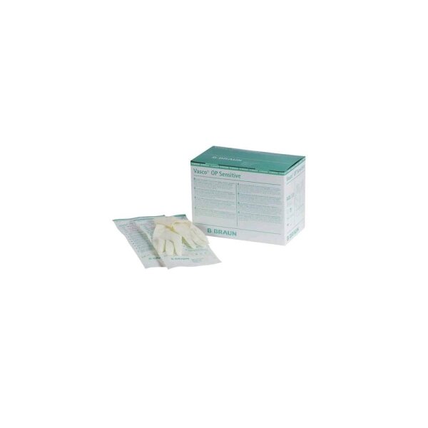 Vasco OP Sensitive Surgical Gloves by B. Braun, 40 pairs