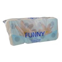 Plock toilet paper Funny, 3-ply, embossed motif, white,...