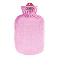 Rubber - hottie with plush o. Structure cover by Sänger, Color choice