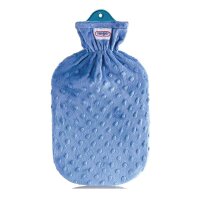 Rubber - hottie with plush o. Structure cover by Sänger, Color choice